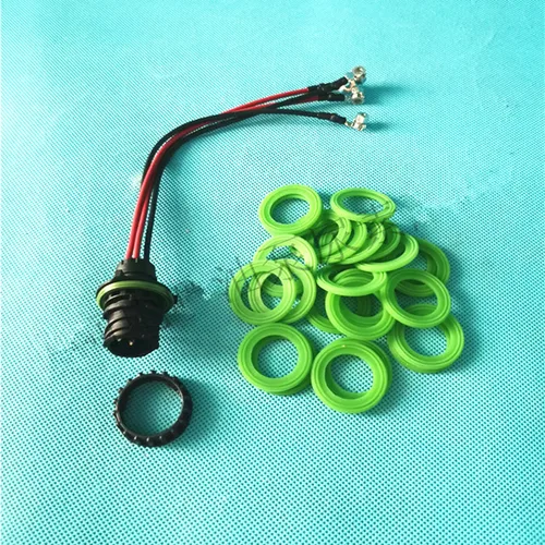 Para conjunto de arnés de cableado de inyector Foton Cummins, enchufe de 4 pines y anillo de goma de inyector. Accesorios de alta calidad