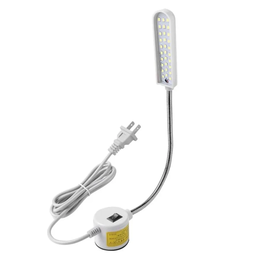 

LED Sewing Machine Light, 30 LED Magnetic Mount Drill Press Light with Flexible Silone Coating Gooseneck for Sewing Machine, Dr