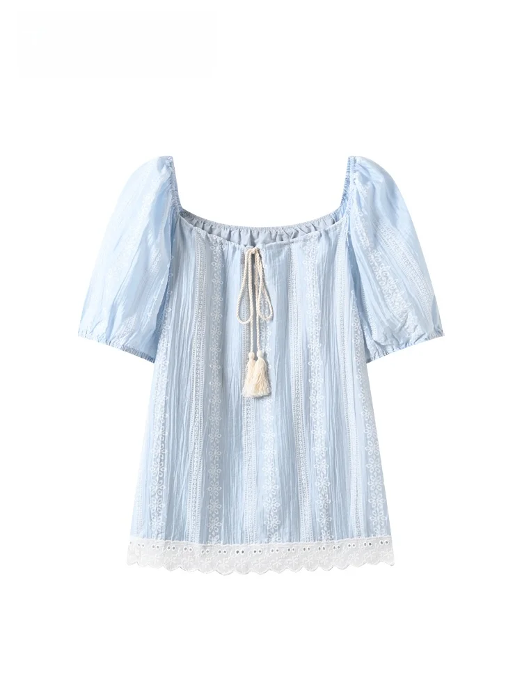 

Cara CLUB plus Size Short Sleeve Shirt Women's New Style Loose Youthful Unique Beautiful Early Summer Small Top