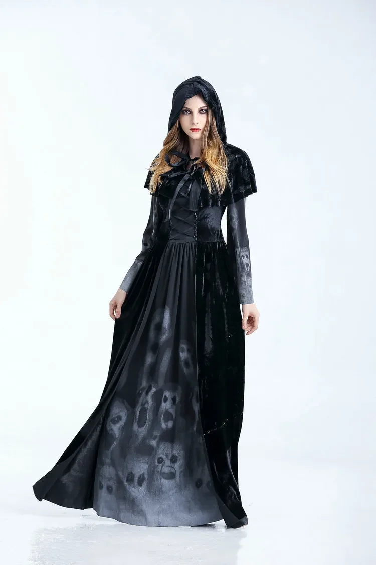 Costume da mietitore da vampiro adulto cosplsy di Halloween