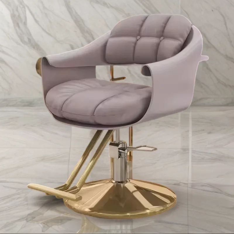 Barber  Chair Master Wheels Furniture Aesthetics and Beauty Hair Equipment Chaise Coiffure Cadeira Hairdresser LFY-010