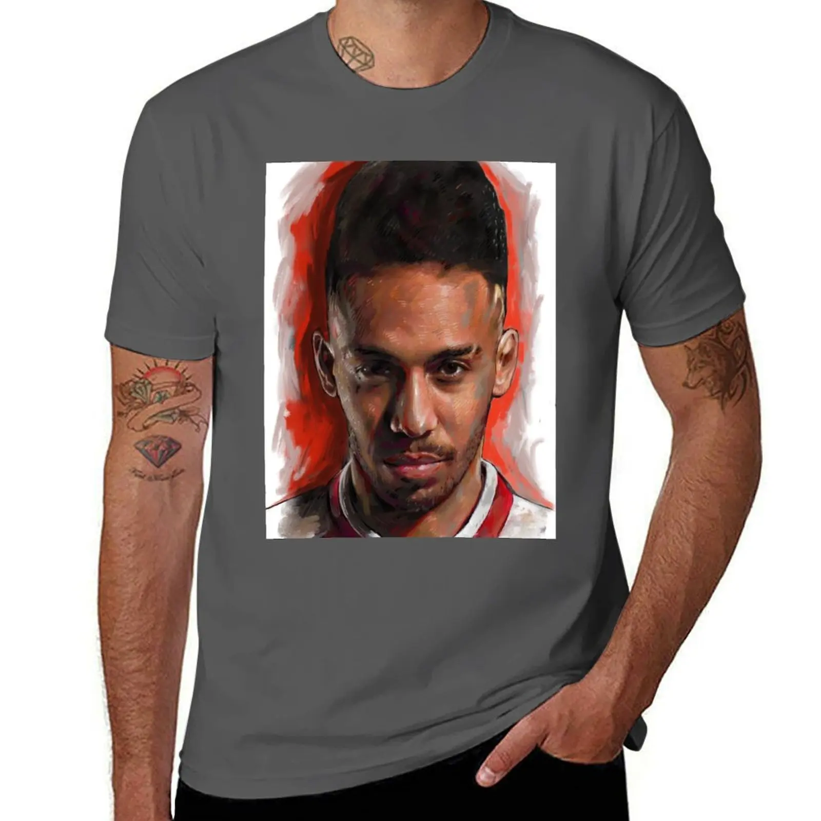 Aubameyang of Arsenal T-Shirt anime figures luxury designer summer shirt cotton graphic tees t shirts men