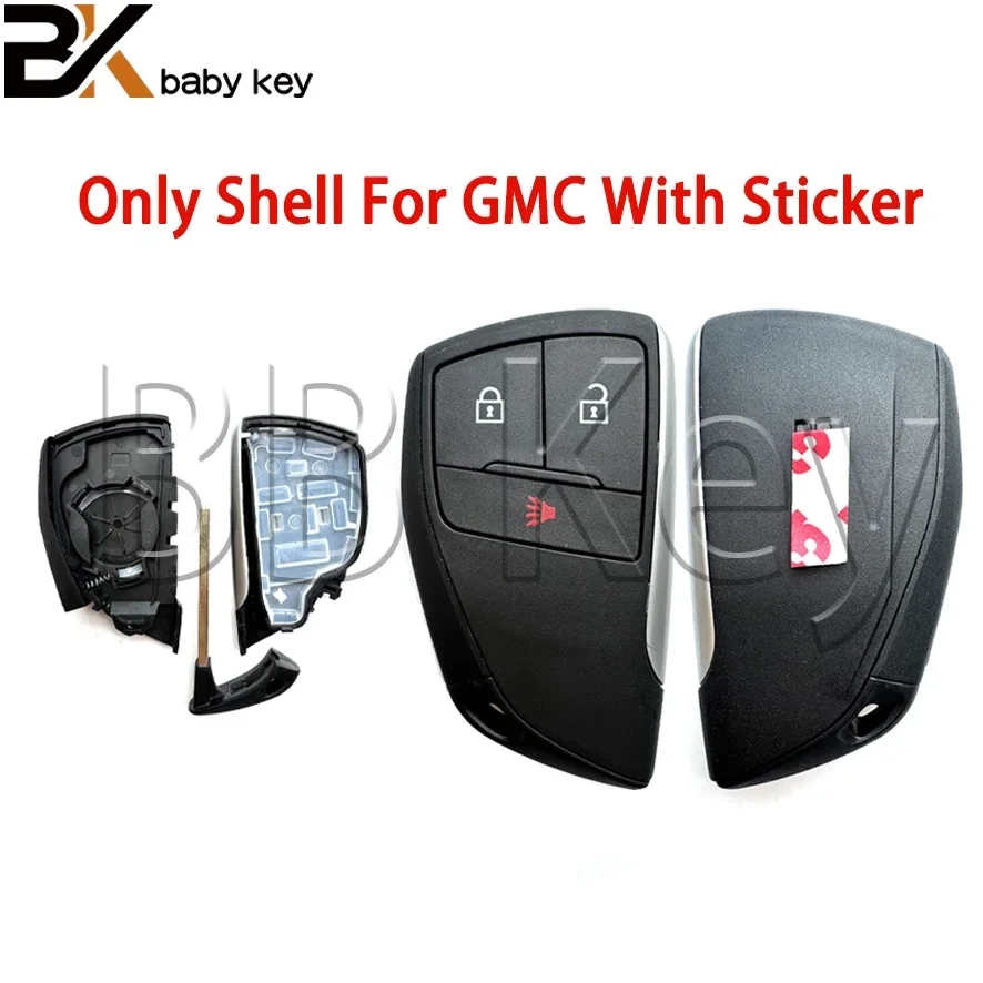 

BB Key Smart Remote Key Shell Case Flip 3 4 5 6 Buttons for Chevrolet Suburban Tahoe Silverado GMC YG0G21TB2 Wtih Sticker