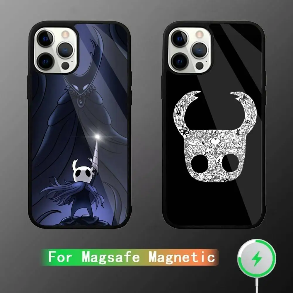 

H-Hollow Knight Phone Case For iPhone 16,15,14,13,12,11,Plus,Pro,Max Mini Magsafe Magnetic Wireless Charging
