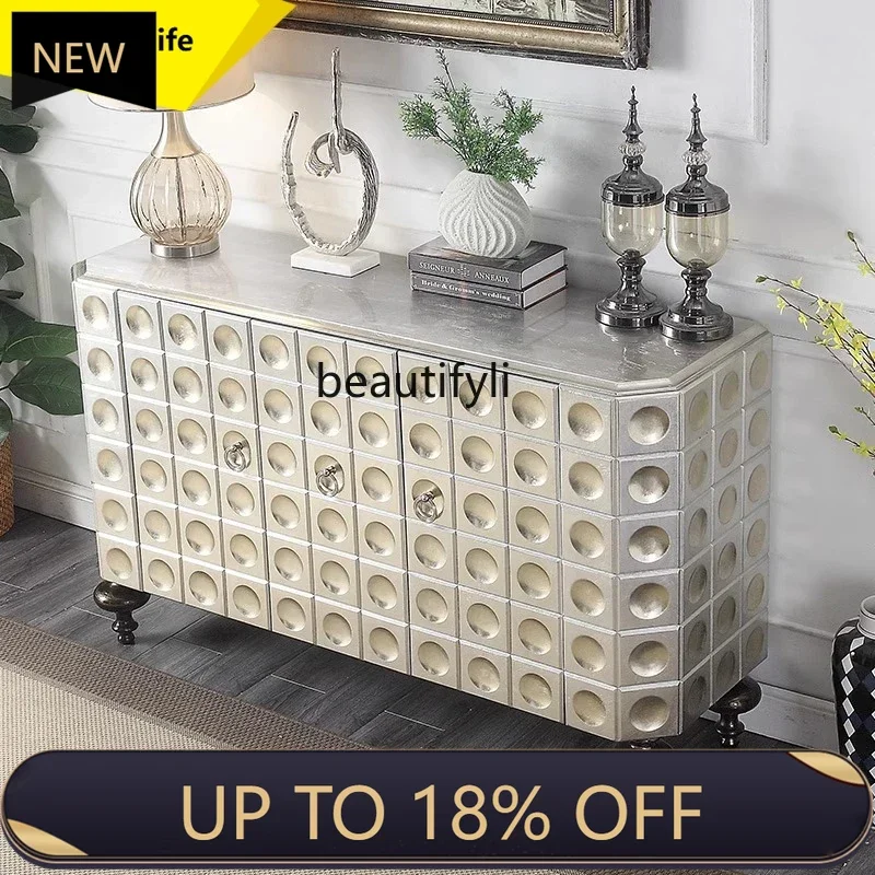 

P178 Light Luxury Entryway Cabinet Living Room Simple Screen Lacquered Entrance Partition Decorative Cabinet Sideboard