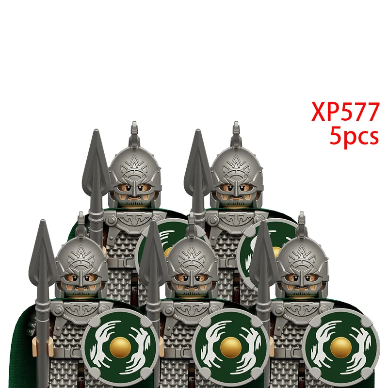

5pcs Medieval soldiers Mini Action Figures Bricks Games Movies Assembly Building Blocks Accessory Toys for Children KT1078