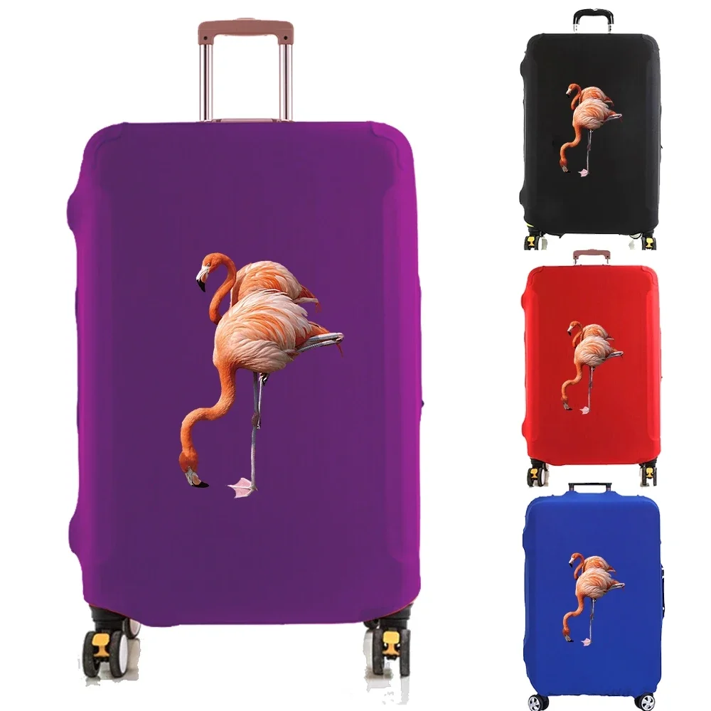 Luggage Cover Suitcase Protector Dust Covered Elasticity Scratch Resistant Dust Case for 18-32 Inch Bow Flamingo Travel Trolley