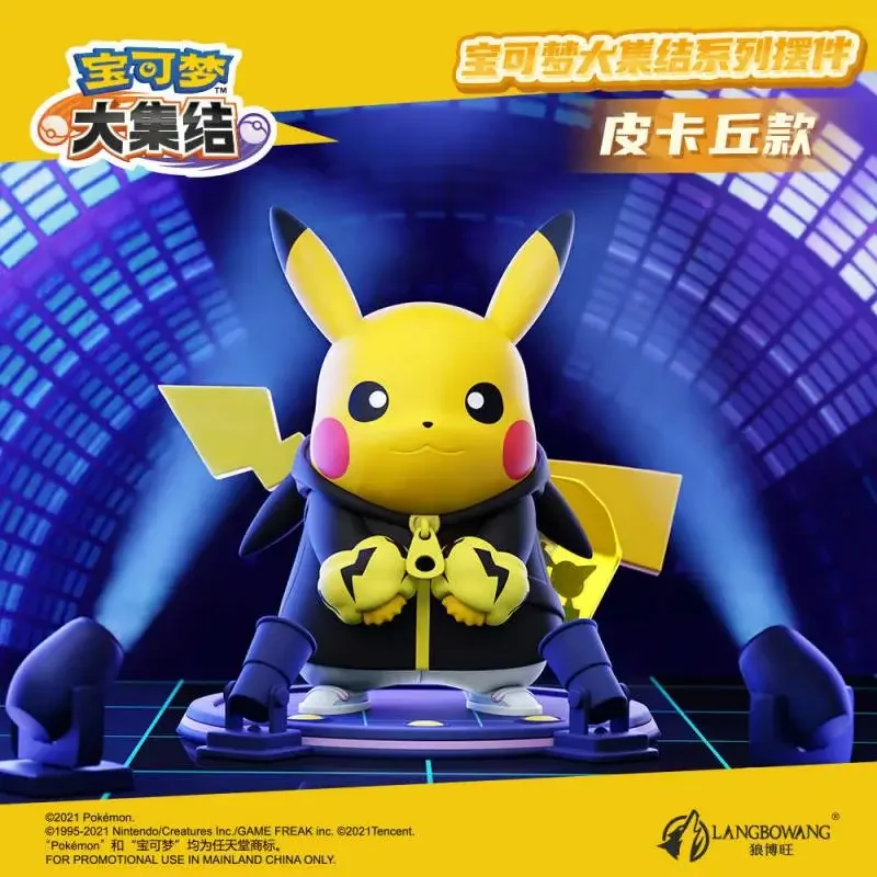 Genuine Pokemon Pikachu Grand Assembly Series Anime Action Figure Model Toys Gift for Birthday