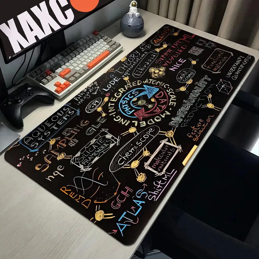 E=mc2 Formula Science Desk Mat Cute, Gaming Mouse Pad, Desk Mat Oversized, Chemical Formula Desk Mat, Gamer Accessories 40x90MM