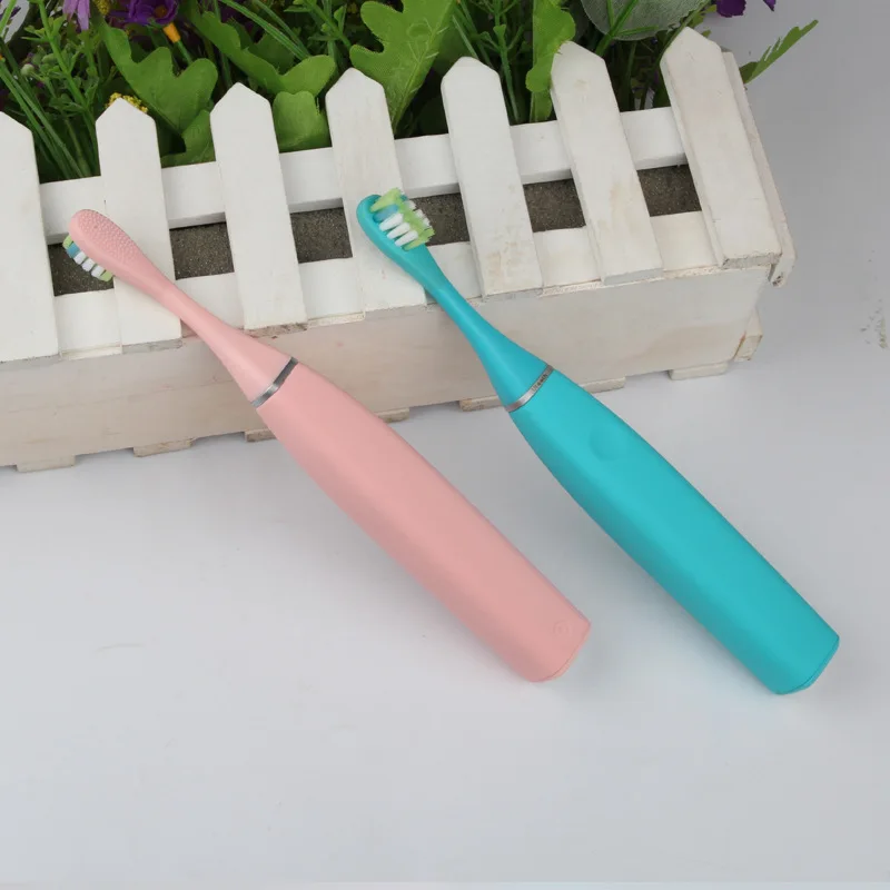 3 Pcs Rechargeable Children's Sonic Vibration Waterproof Soft Bristle Toothbrush Silicone Hollow Cup Toothbrush