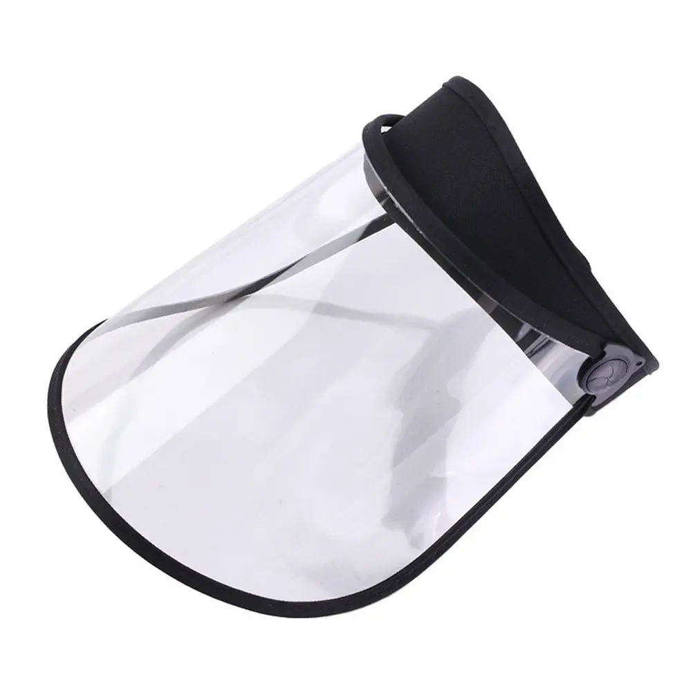 

Plastic Empty Cap Summer Outdoor Protective Hat for Biking Camping Travel Face Shield Transparent Cover Sweat Wicking Breathable
