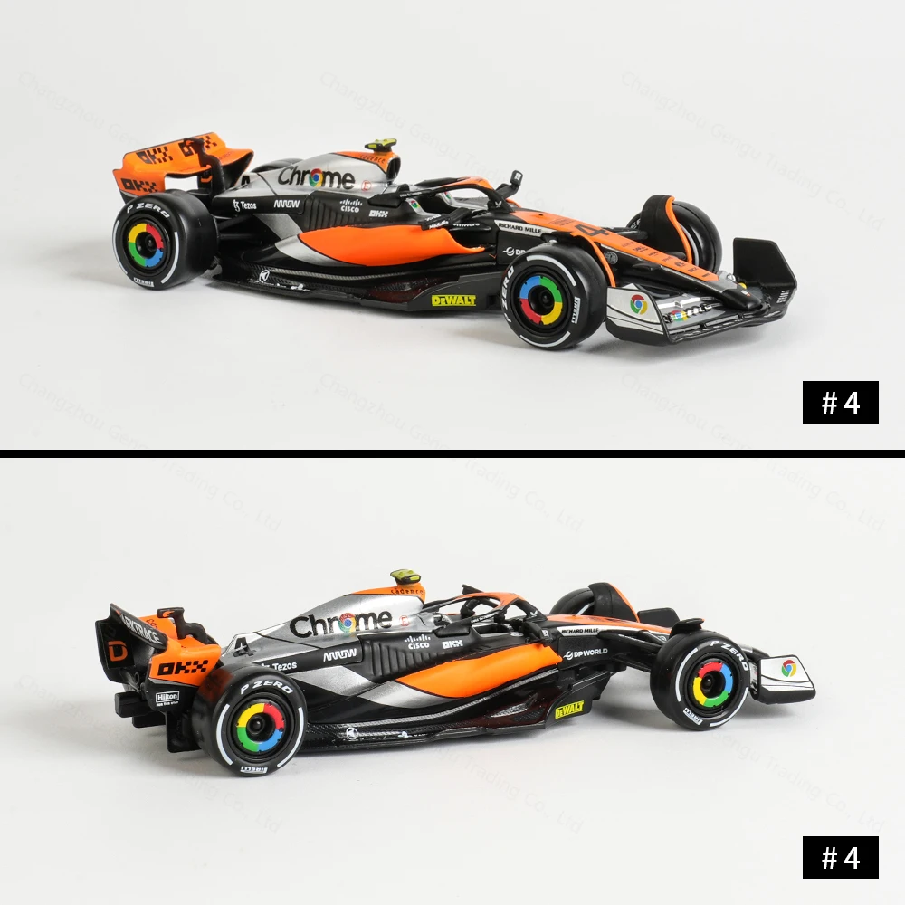 Bburago 1:43 2023 Mclaren MCL60 F1 coche de fórmula vehículos fundidos a presión juguetes de carreras de modelos coleccionables