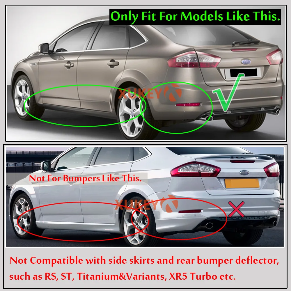 Mudflaps Splash Guards Set Molded Mud Flaps For Ford Mondeo Mk4 2007 - 2012 Front Rear Mudguards Fender 2008 2009 2010 2011