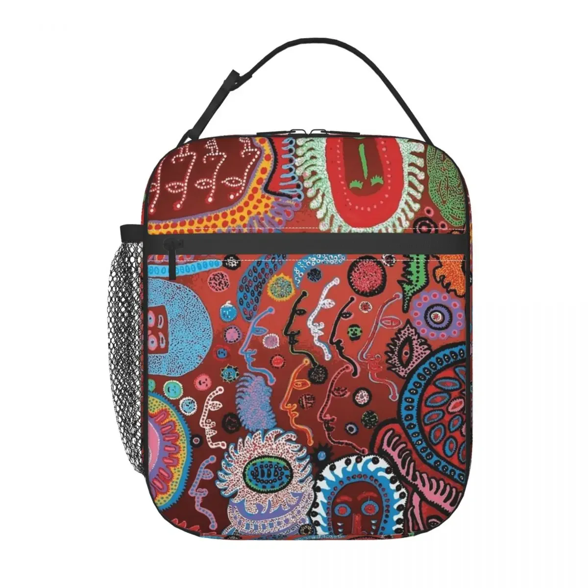 Yayoi Kusama-térmica fiambrera reutilizable, bolsa térmica portátil para comida, viaje universitario