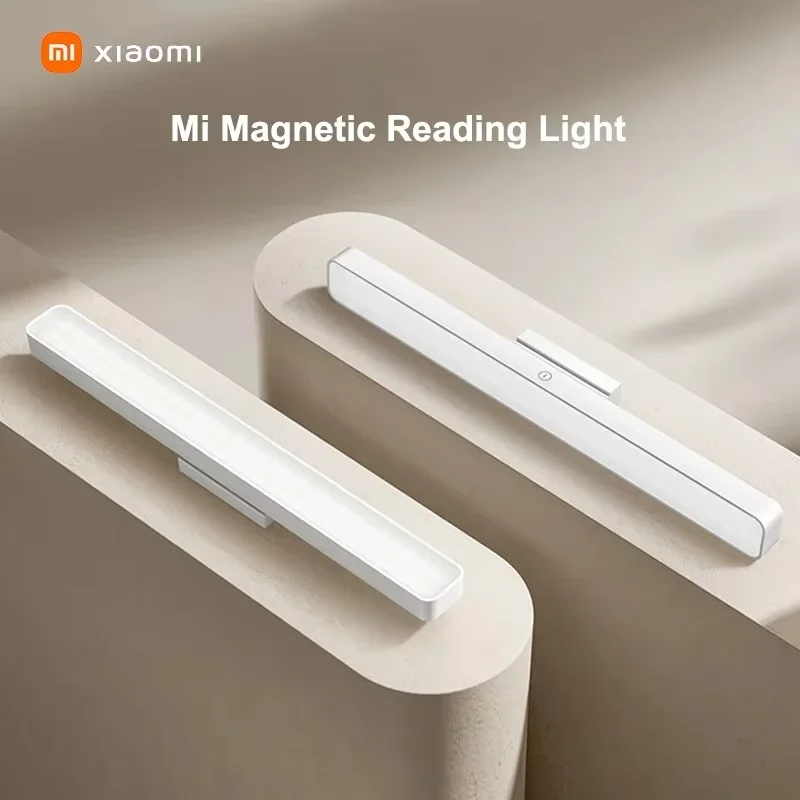 Xiaomi Mijia Lâmpada de leitura magnética LED Luz de mesa 2000mAh Touch Dimming Lamp Adsorção Quarto Lâmpada