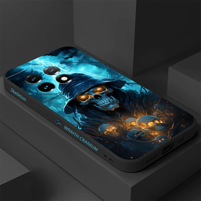 

Terrorist Skeleton Phone Case For Oneplus 13 13R 12 12R 11 11R 10 10R 10T 9R 9RT 9 8T 8 7 7T Pro 5G Liquid Silicone Cover