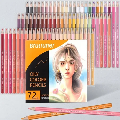 72 Portrait Colored Pencil Set,Portraits colors,Featuring quality,smooth colored cores,superior blending & layering