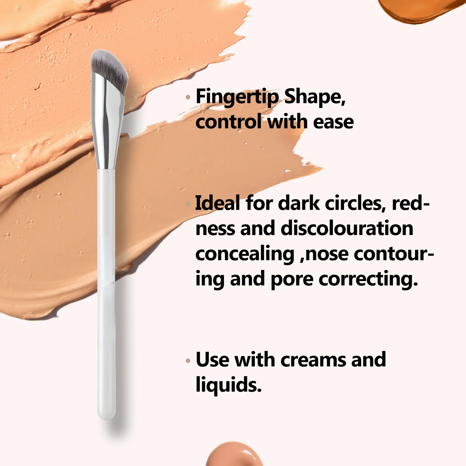 Angled Korea Concealer Brush Under Eye for Makeup Cream Corrector Blending Brush Liquid Makeup Nose Contour F811