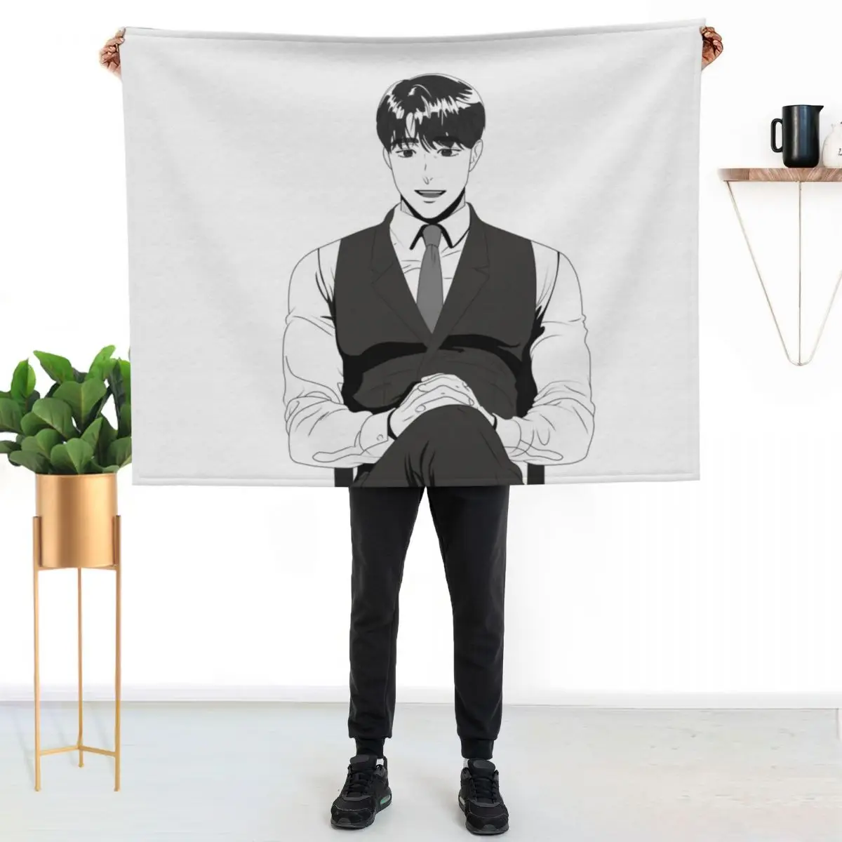 

BJ MD Throw Blanket Modern Design Soft Blanket for Home Decor