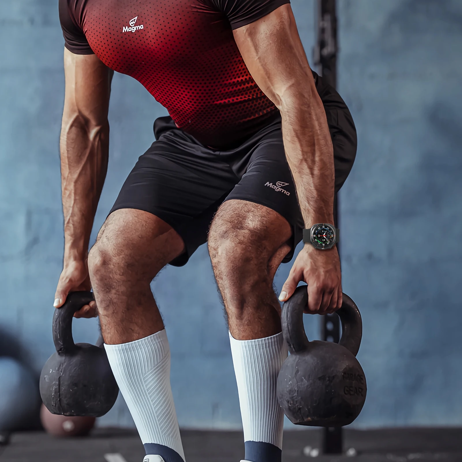 Correa de silicona con hebilla magnética para samsung watch 7, correa ultra de 47mm, sin huecos