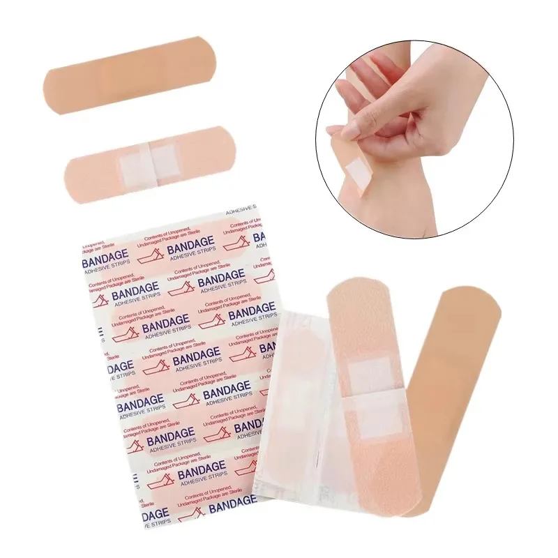 

100-1000pcs Breathable Band Aid First Aid Strips For Wound Dressing Plaster Adhesive Bandages Woundplast Waterproof Skin Patch