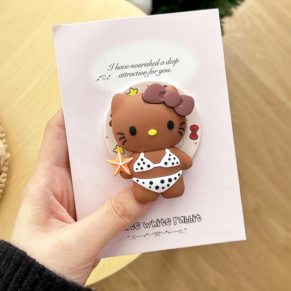 

Cute Cartoon Sanrio Hello Kitty Magnetic Holder Grip Tok Griptok Phone Stand Holder Support For iPhone Samsung Magsafe Smart Tok
