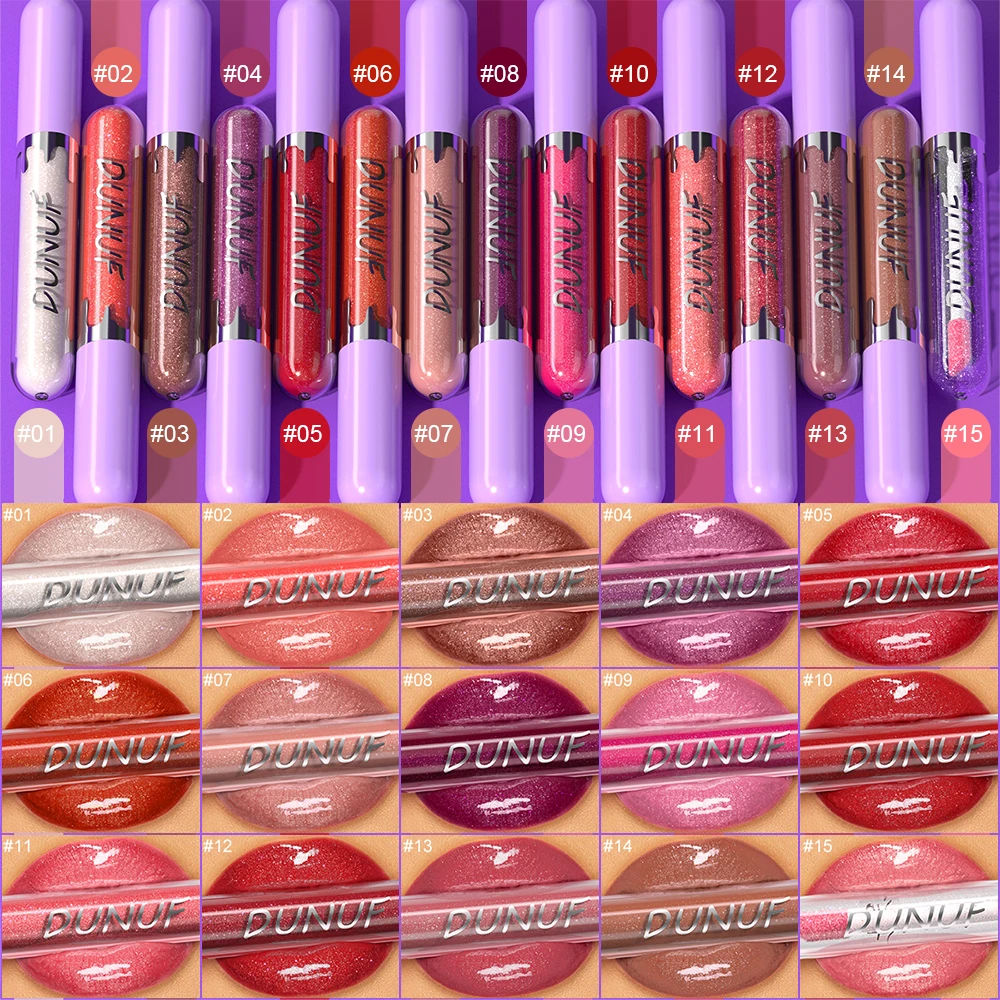DUNUF Pearl Jules-Rouge à lèvres hydratant, brillant, document facile