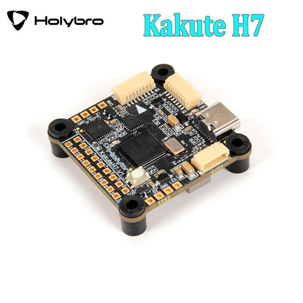 

HolyBro Kakute H7 V1.3 MPU6000 H743 Flight Controller Dual BEC Baro OSD Onboard Bluetooth 30.5X30.5mm 2-8S for RC FPV Drone