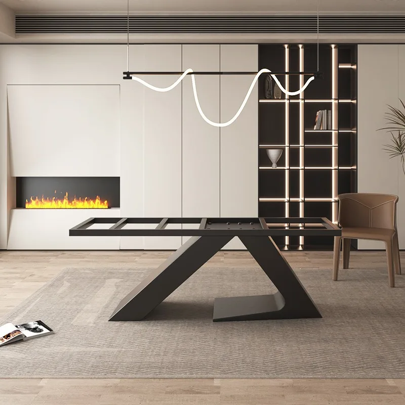 Metal office reception desk rectangular large plate support frame table foot base bracket workbench table legs can be