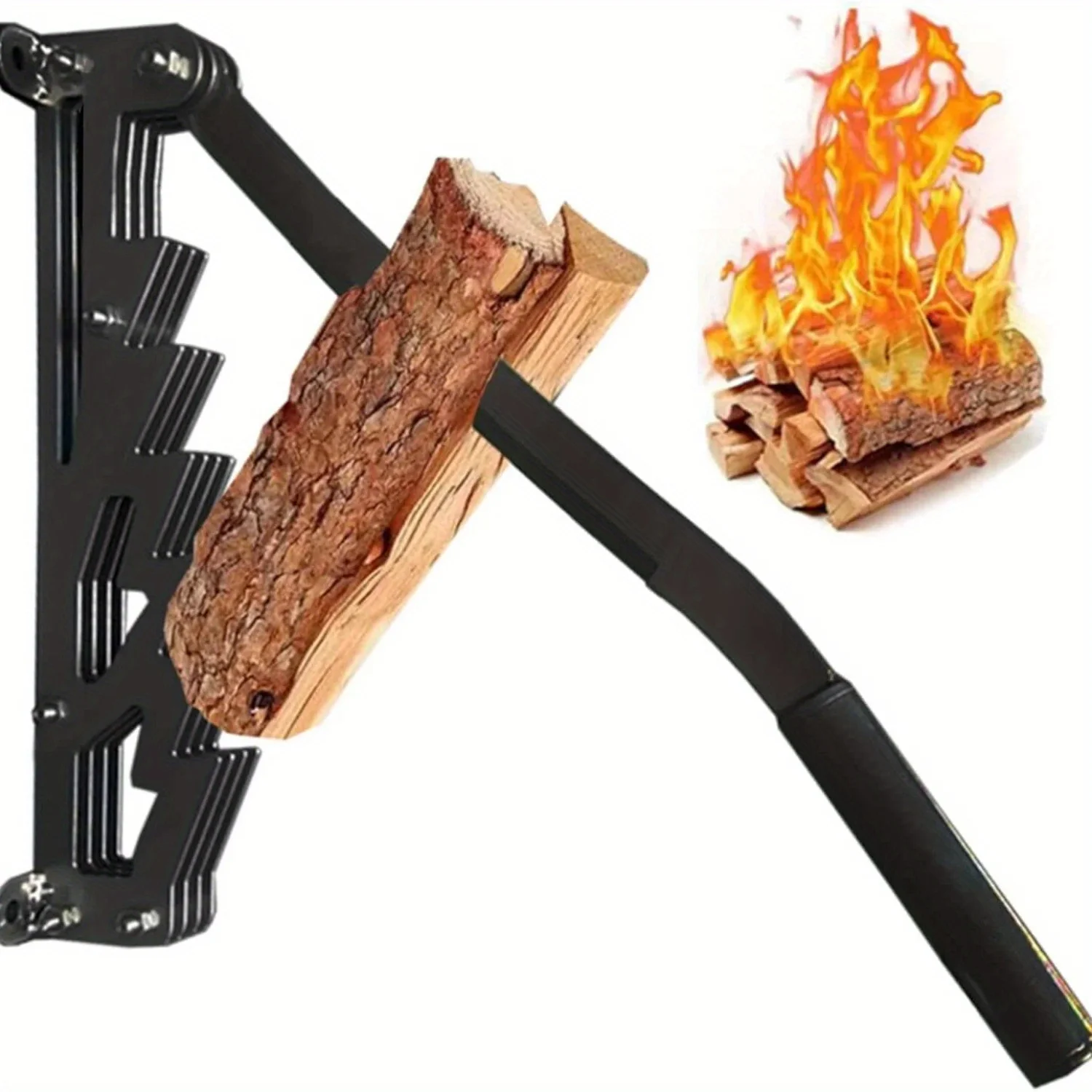 Carbon Steel Wall Mounted Firewood Kindling Splitter Log Splitters Wood Cutter Indoor Manual Kindling Maker Portable Outdoor