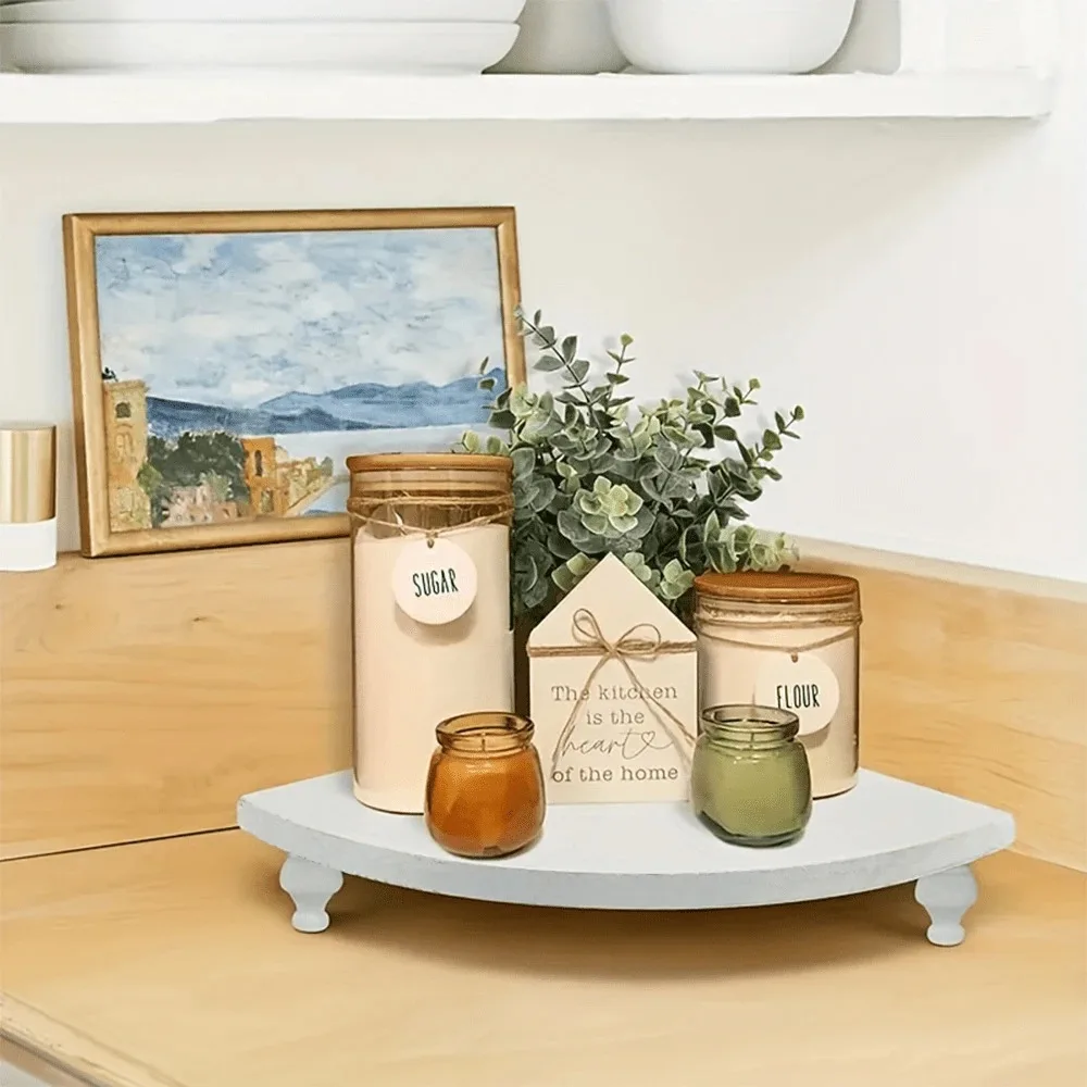 

1pc Antique Wooden Corner Shelf, Used As Display Rack On Kitchen, Coffee Bar, Farmhouse Decoration, Bathroom,