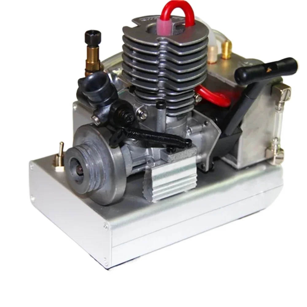 Level 15 Engine Model DIY Modified Version Hand Pull Start Metal Engine 12V  Suitable for RC Car Model Ship Model Toys