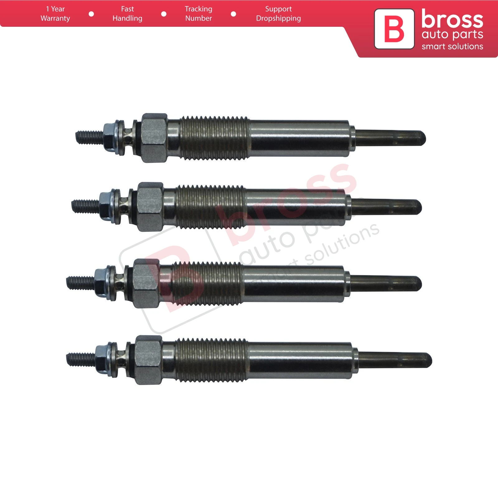 

Bross BGP81-1 4 Pieces Heater Glow Plug 20.5 Volt ME017010, GJ54MI, ME017009, ME017013 for Mitsubishi Canter Rosa 4D30 Top Store