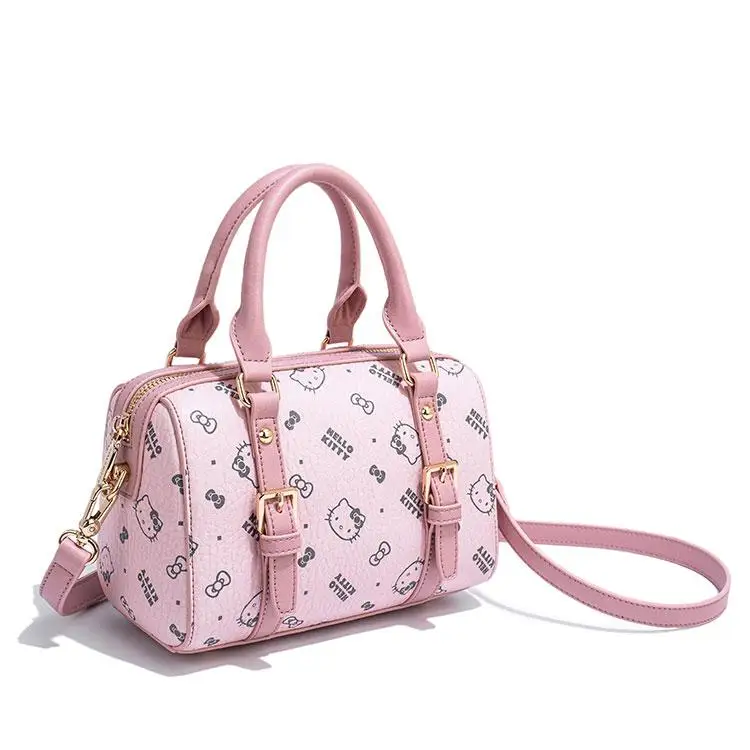 Kawaii Productos Niche Cute Hello Kitty Shoulder Bag Women's Light Luxury Premium Handheld Messenger Bag Bolsas Para Mujeres