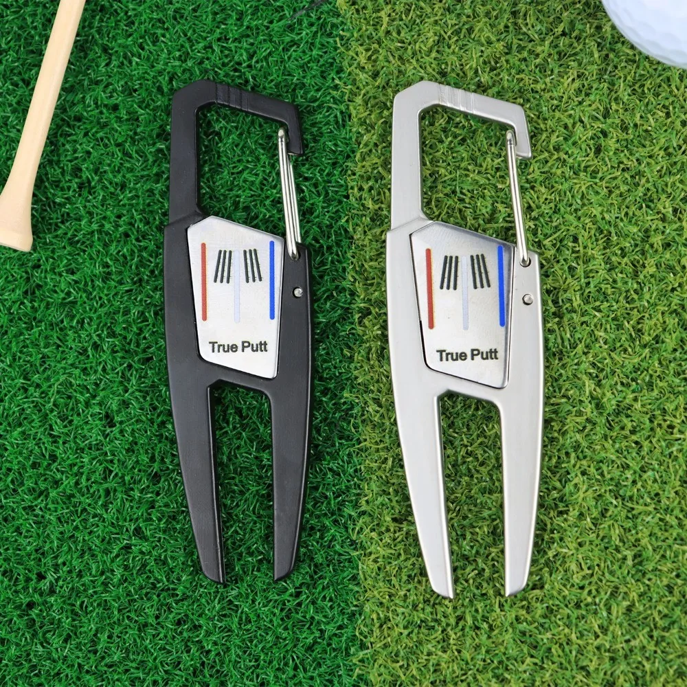 

Positioning Ball Position Multifunctional Grass Fork Golf Divot Tools Metal Golf Ball Fork Golf Mark Golf Putting Green Fork