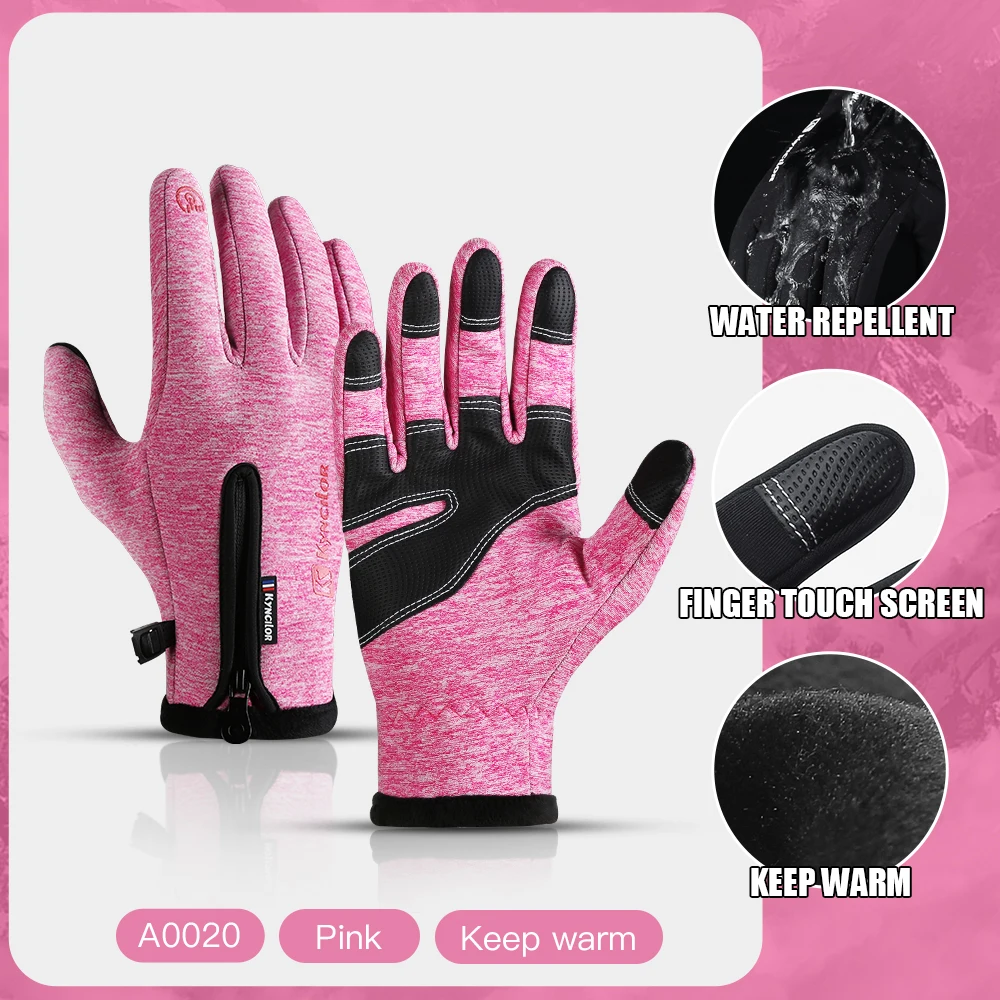 Fietshandschoenen Touchscreen Winterhandschoenen met volledige vingers Waterdicht Guantes Fietsen Skiën Motorrijden Bergbeklimmen Kamperen