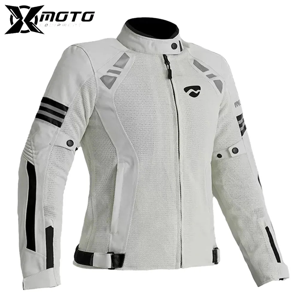 

Women Breathable Mesh Motocross Cycling Protection Clothes New Windproof Equipment Summer Motorcycle Jacket