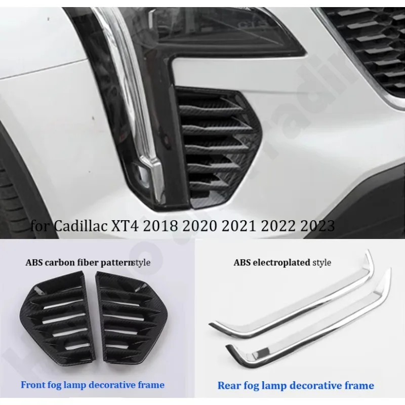

Декоративные накладки на передний и задний бамперы/накладки на противотуманные фары с гальваническим покрытием/модифицированные аксессуары для Cadillac XT4 2018-2023
