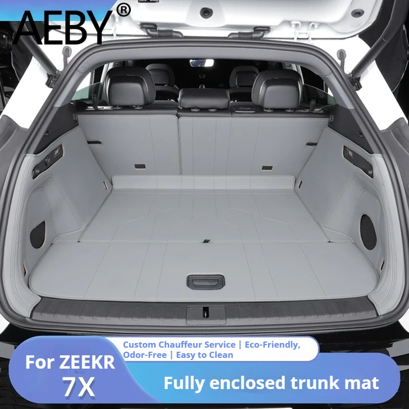 

For ZEEKR 7X 2024 2025 Trunk Mat Eco-Friendly Odorless Boot Mat Waterproof Liner Cargo Tray Custom Fit Tailbox Pad Accessories