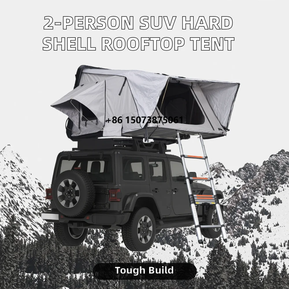 Da Niu High Quality 2-Person SUV Truck Rooftop Tent China Hard ABS Shell Aluminum Pole Straight Bracing Type Four-Season Double