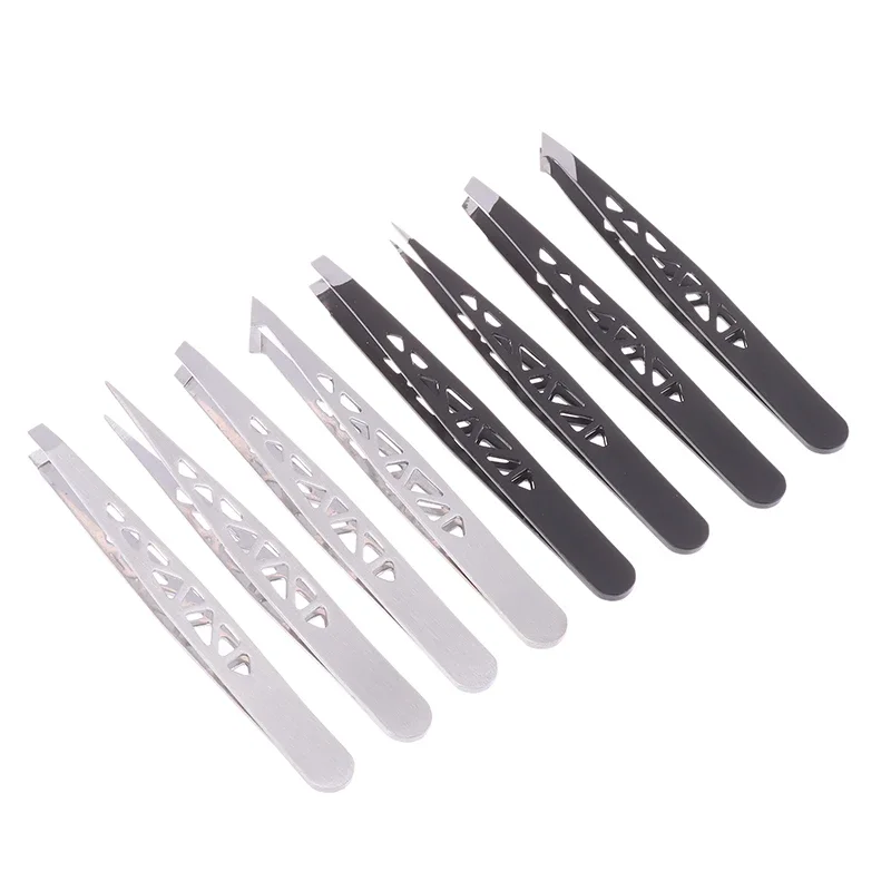 1/4 szt. Profesjonalne pęsety do przedłużania rzęs ze stali nierdzewnej, precyzyjne, superwytrzymałe, antystatyczne pęsety dla artystów do rzęs