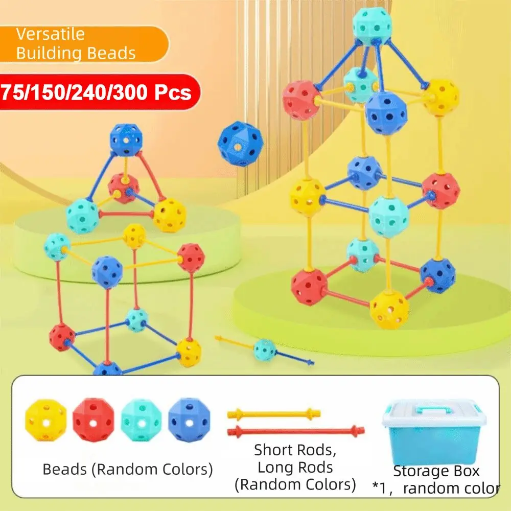 45/150/300Pcs 3D Geometric Building Blocks Kit Large Particles DIY Educational Toys Versatile Multi-Shape Kids Construction Toys