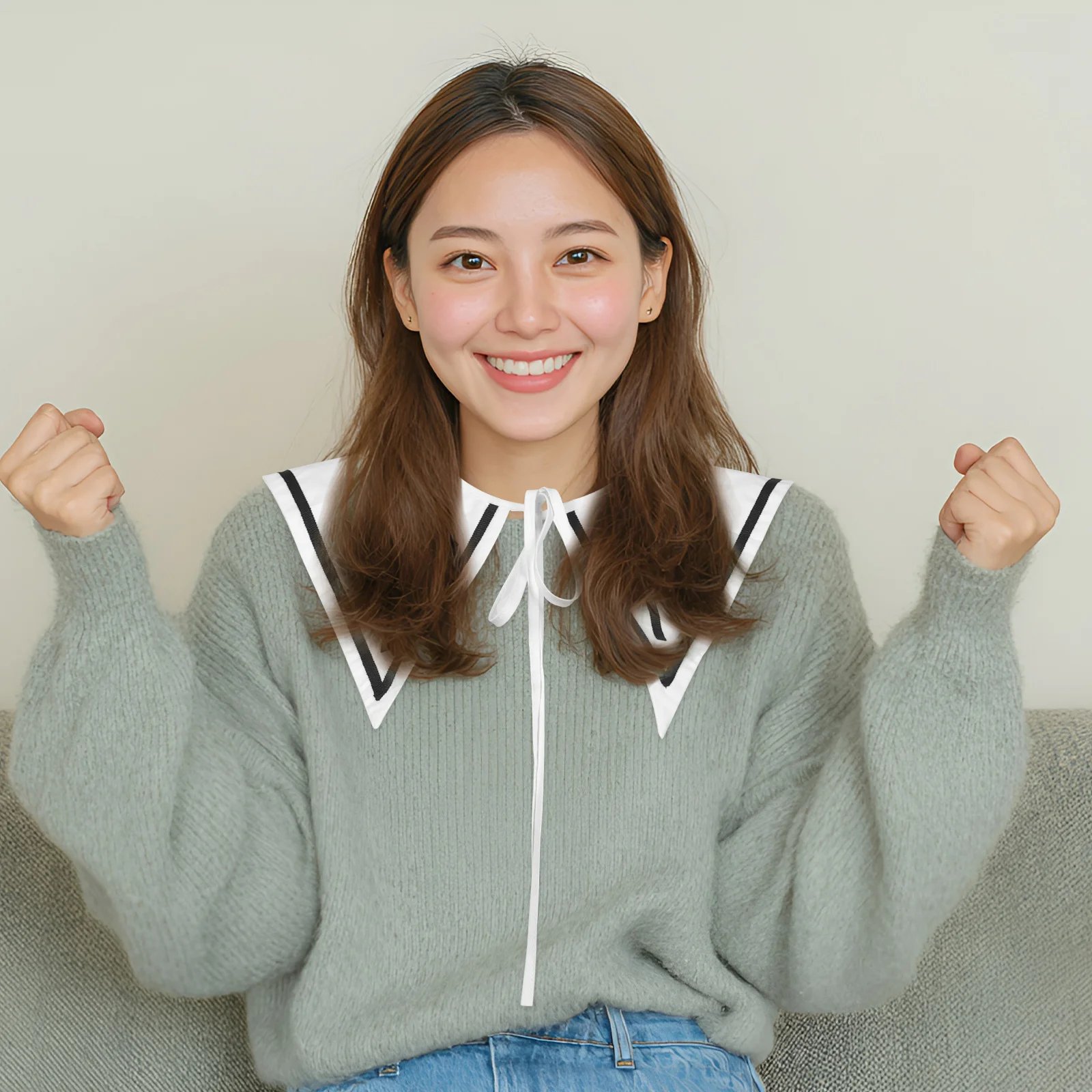 

Detachable White Vintage Cotton False Collar Women Shirt Blouse Sweater Dress Fake Collar Shirt Fake Collars Women False Collars