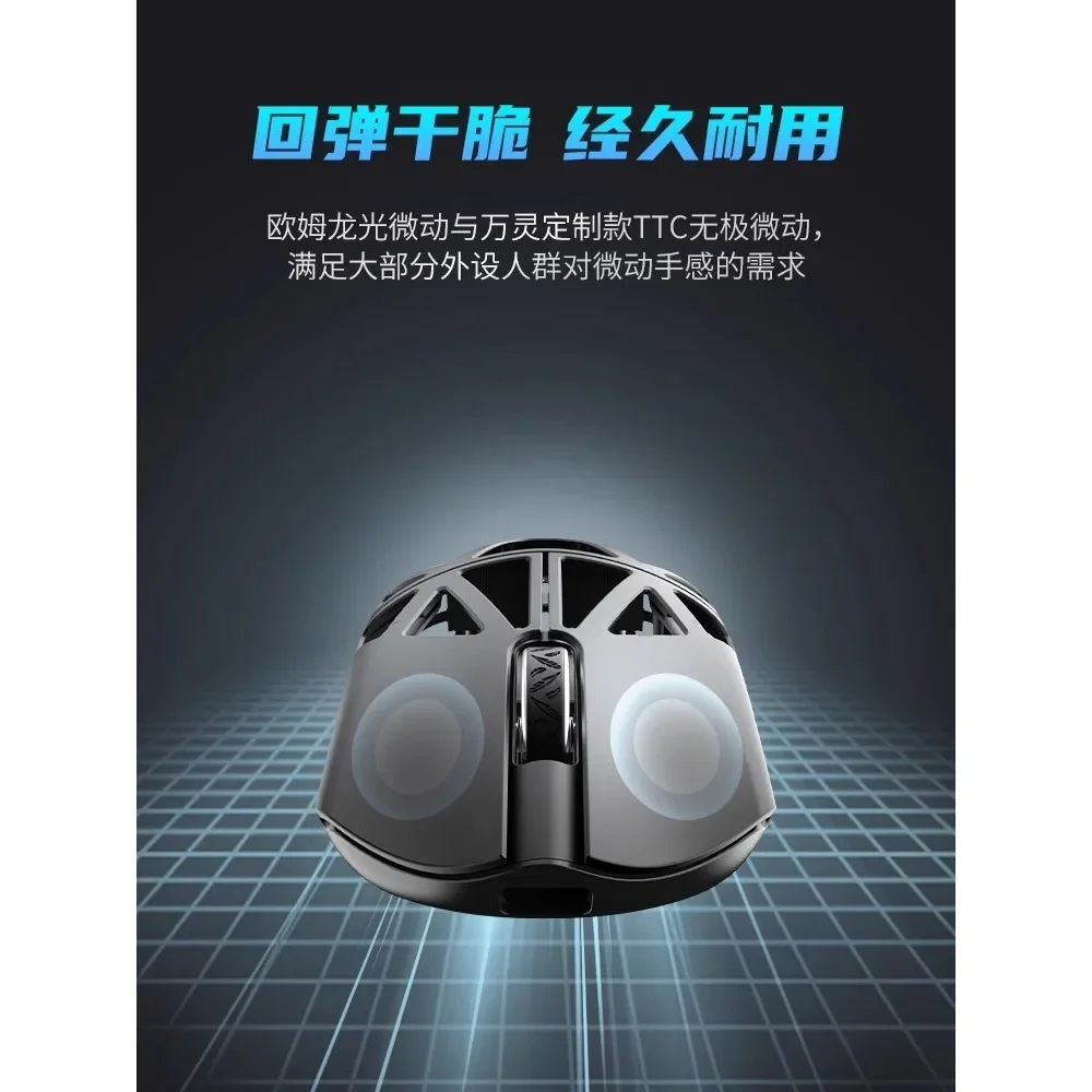 WL Beast Max Gaming Mouse PAW3950HS 42g Lightweight Magnesium Alloy Skeleton 2.4G Type-C 8K Receiver HUB Web Drive 26000DPI RGB image 3