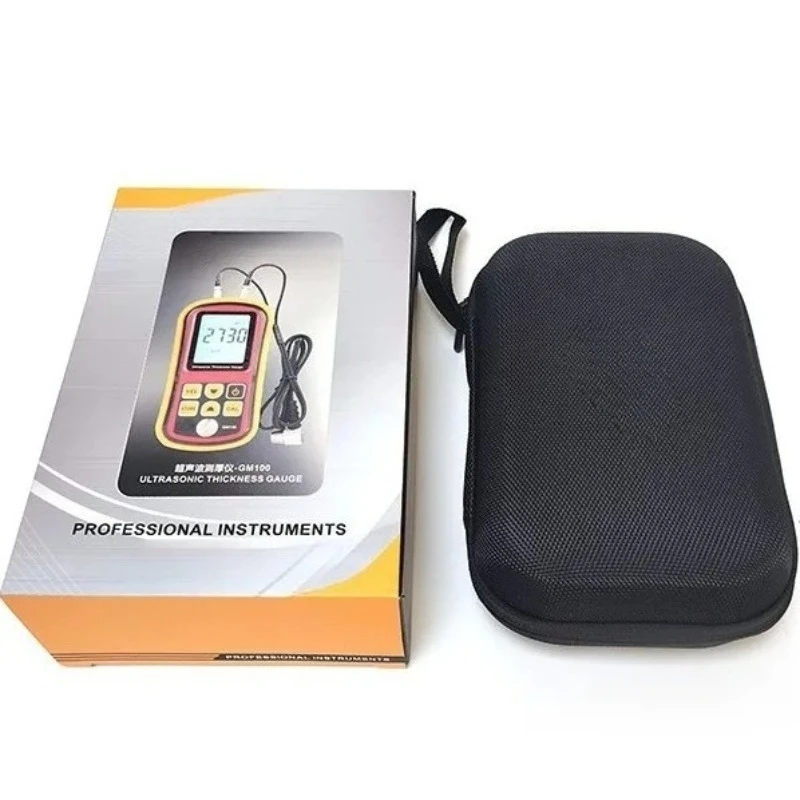 GM100 Digital Ultrasonic Thickness Gauge Tester Plastic Glass Ceramics Metal Plate Stainless Steel Pipe Wall Thickness Gauge