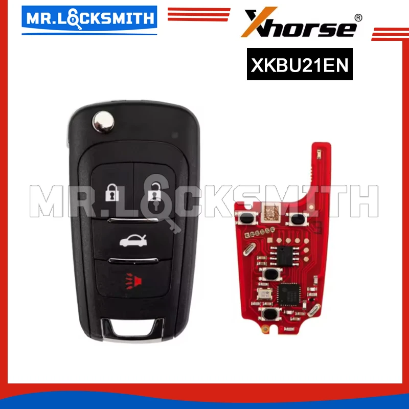 Xhorse XKBU21EN VVDI Universal Remote Key 2nd Generation for Buick 4 Buttons Supports Wired Programming Old XKBU01EN