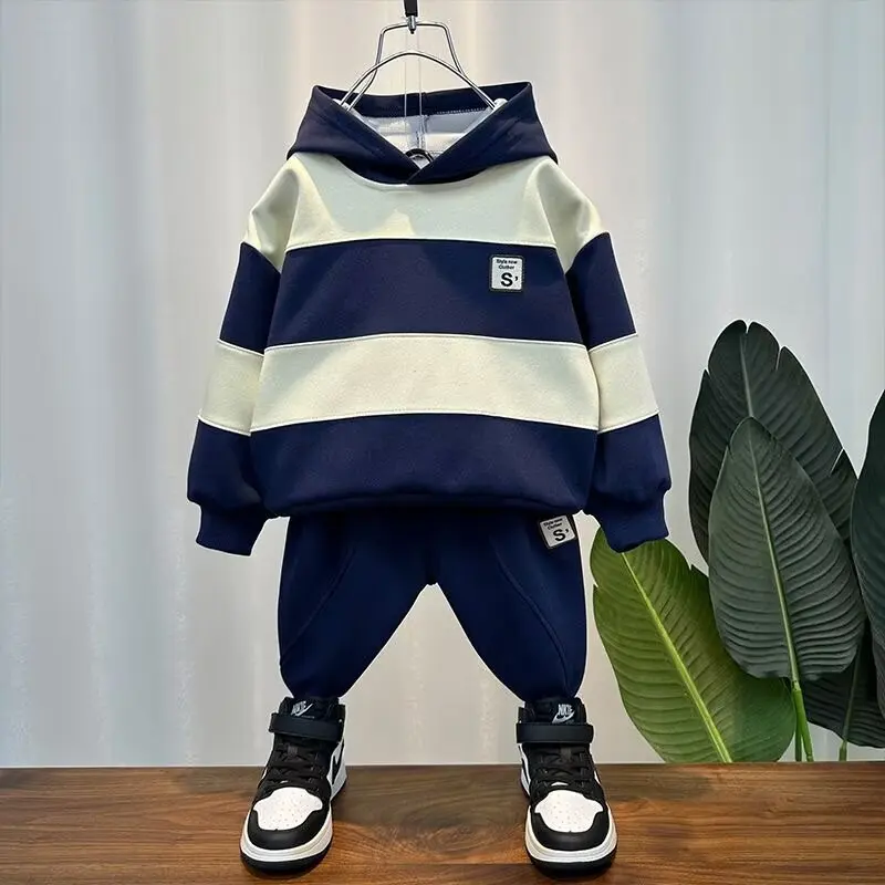 Tracksuit For Boy Sets Children Clothes Set ForBoy Sports Suit Hoodies and Pants 2Pcs Junior Kids 2 3 4 6 8 10 Year 2024 New