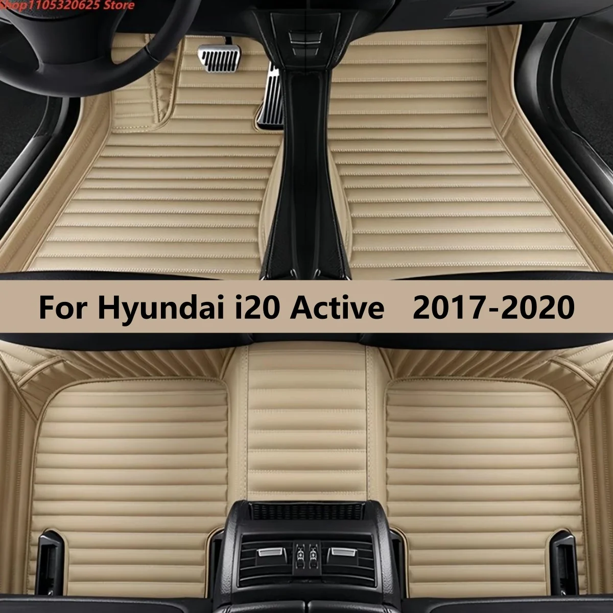 Car Floor Mats For Hyundai i20 Active 2017 2018 2019 2020 Floor Mat Car Mat Interior Accessories Easy to clean