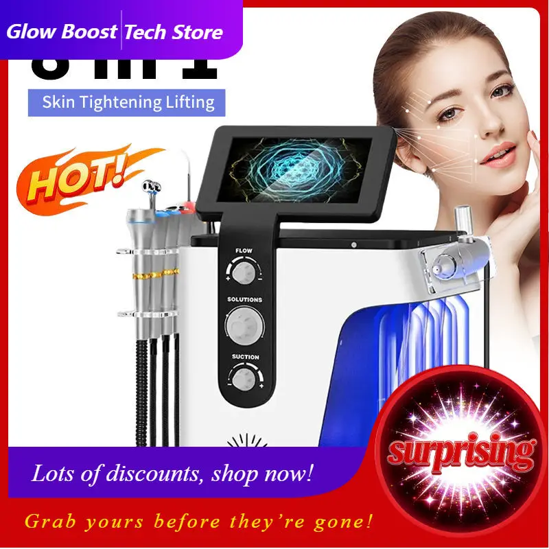 

NY8 in 1 Skin Tightening Lifting Face Massager Facial Machines Salon Home Use Beauty Equipment Skin Repair Face Lifting