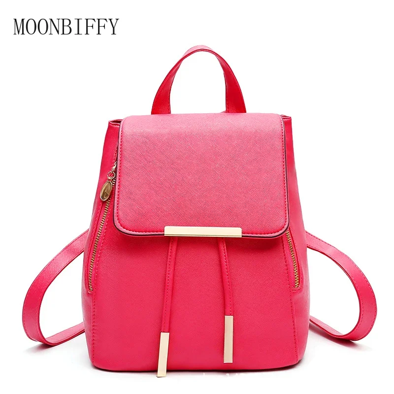 Backpack Women Pu Leather Female Backpacks Teenager School Bags Mochila Feminina Rucksack Mochilas Mujer School Backpack